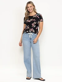 Women's Tropical Crew Neck Tee