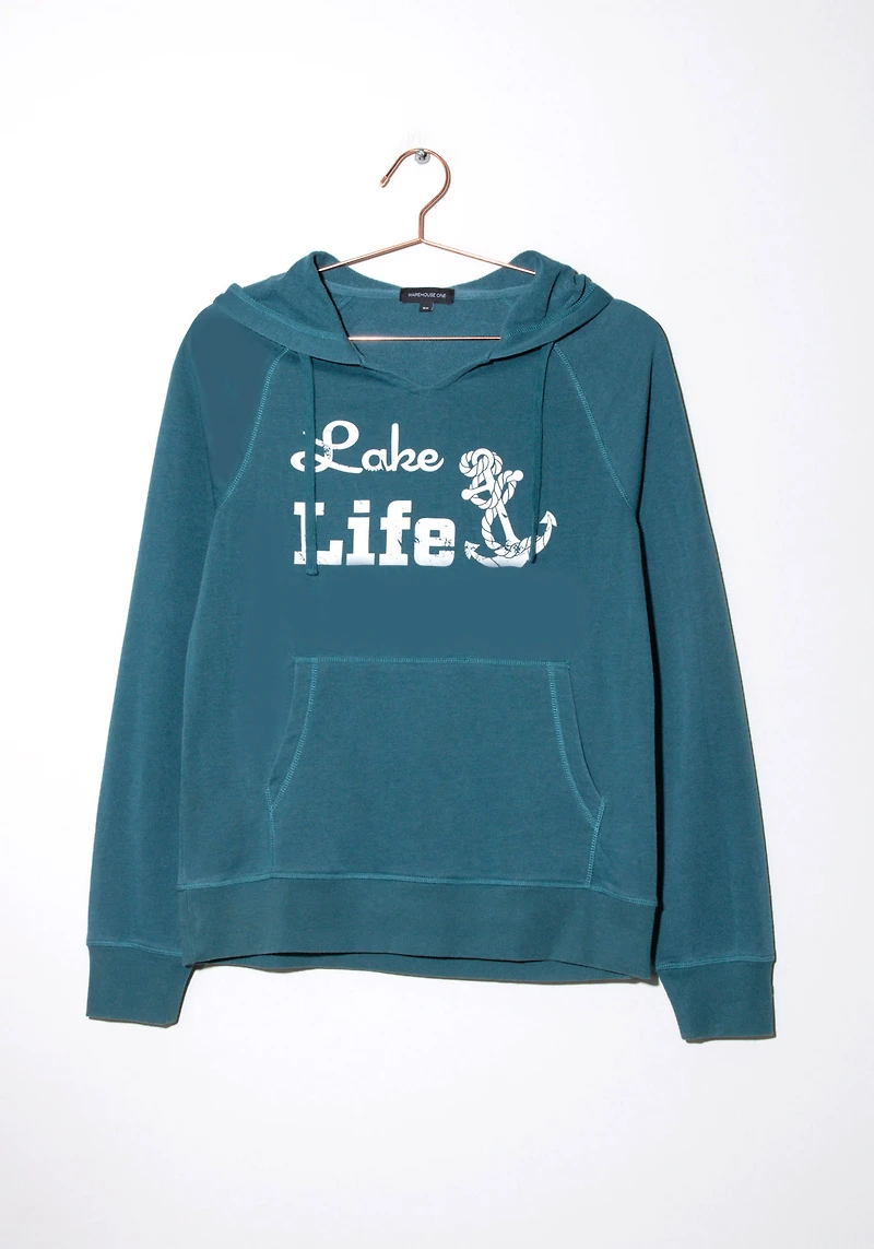 Women's Popover Lake Life Hoodie