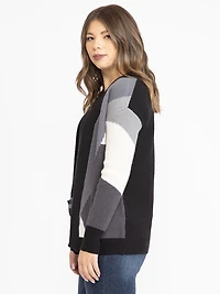 Women's Colour Block Cardigan
