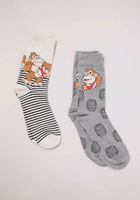 2Pk Donkey Kong Pinstripe Crew