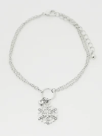 Women's Snowflake Charm Bracelet