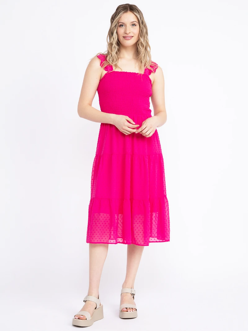 Women's Swissdot Midi Dress