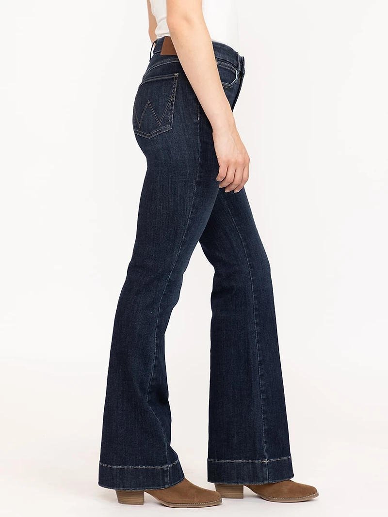 Women's Wrangler Bespoke High Rise Dark Wash Trouser Jean