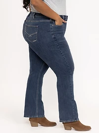 Women's Plus Medium Dark Wash Baby Boot Jeans