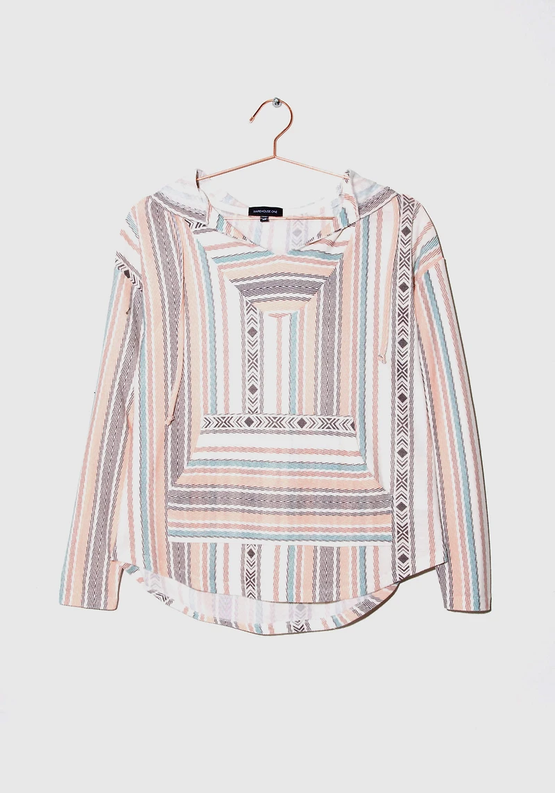 Women's Pastel Stripe Hoodie