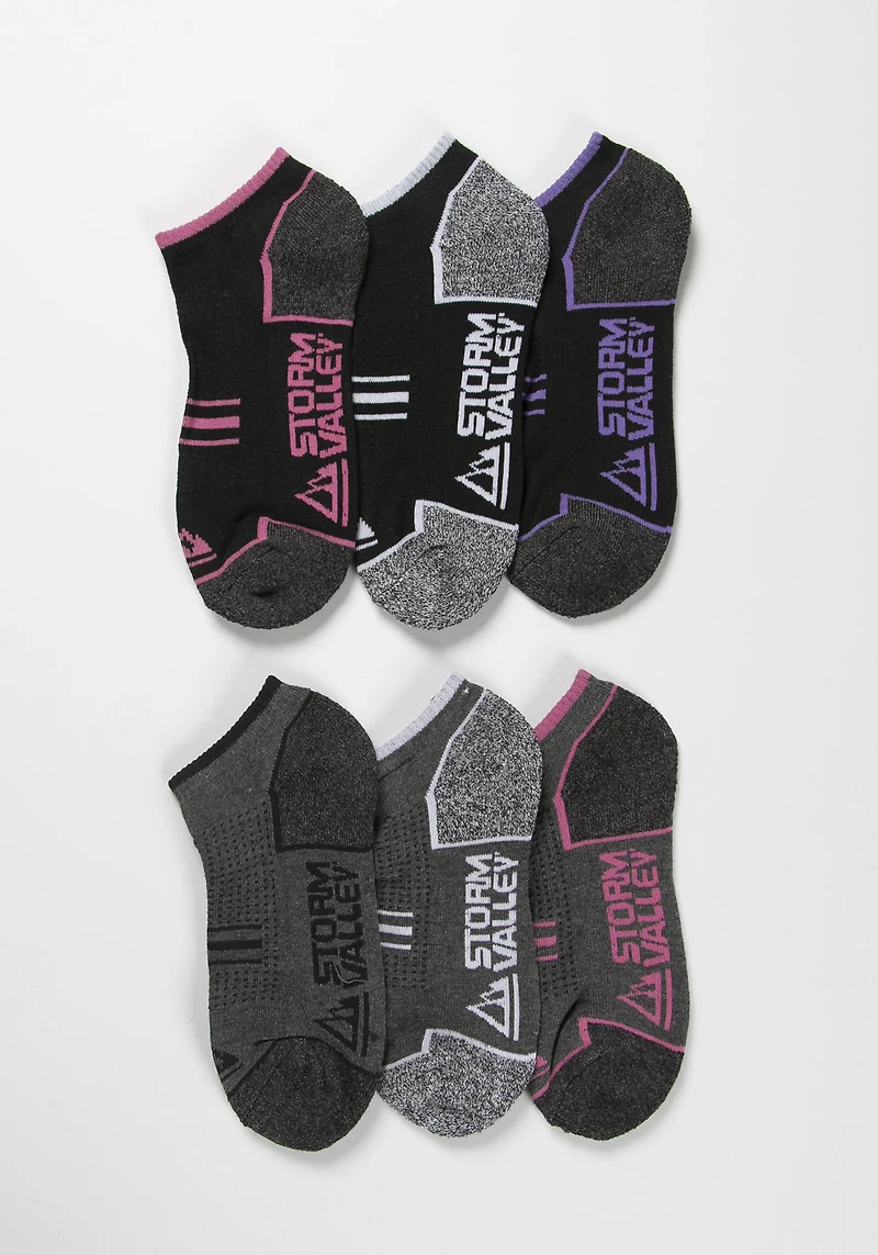 Women's 6Pk Trainer Socks