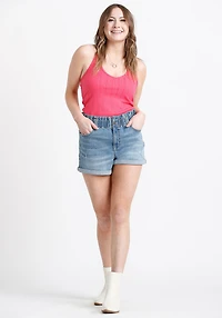Women's Ribbed Halter Tank