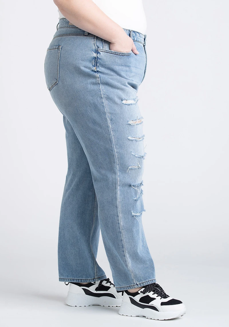 Women's Plus High Rise 90's Boyfriend Jeans