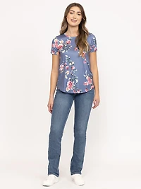 Women's Floral Crew Neck Tee