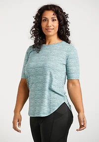 Women's Space Dye Print Active Tee
