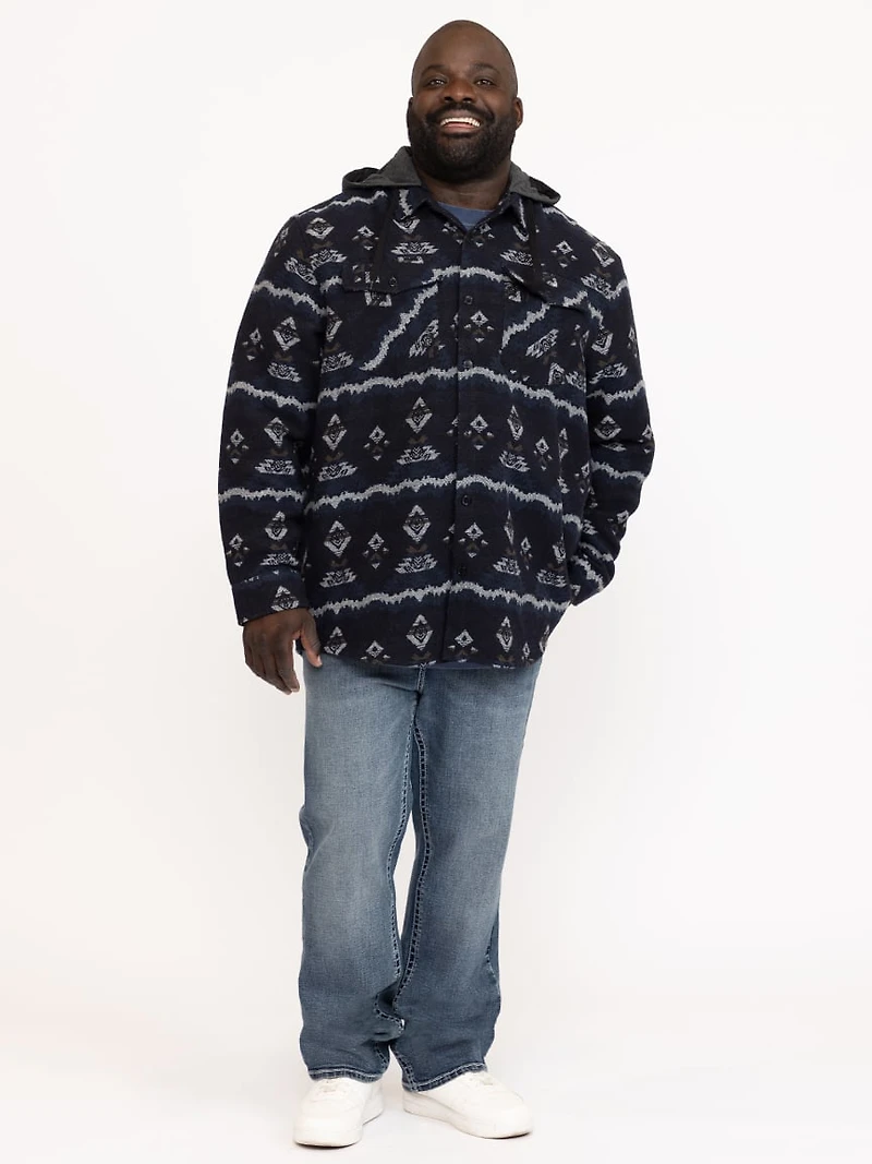 Men's Geometric Flannel Shirt