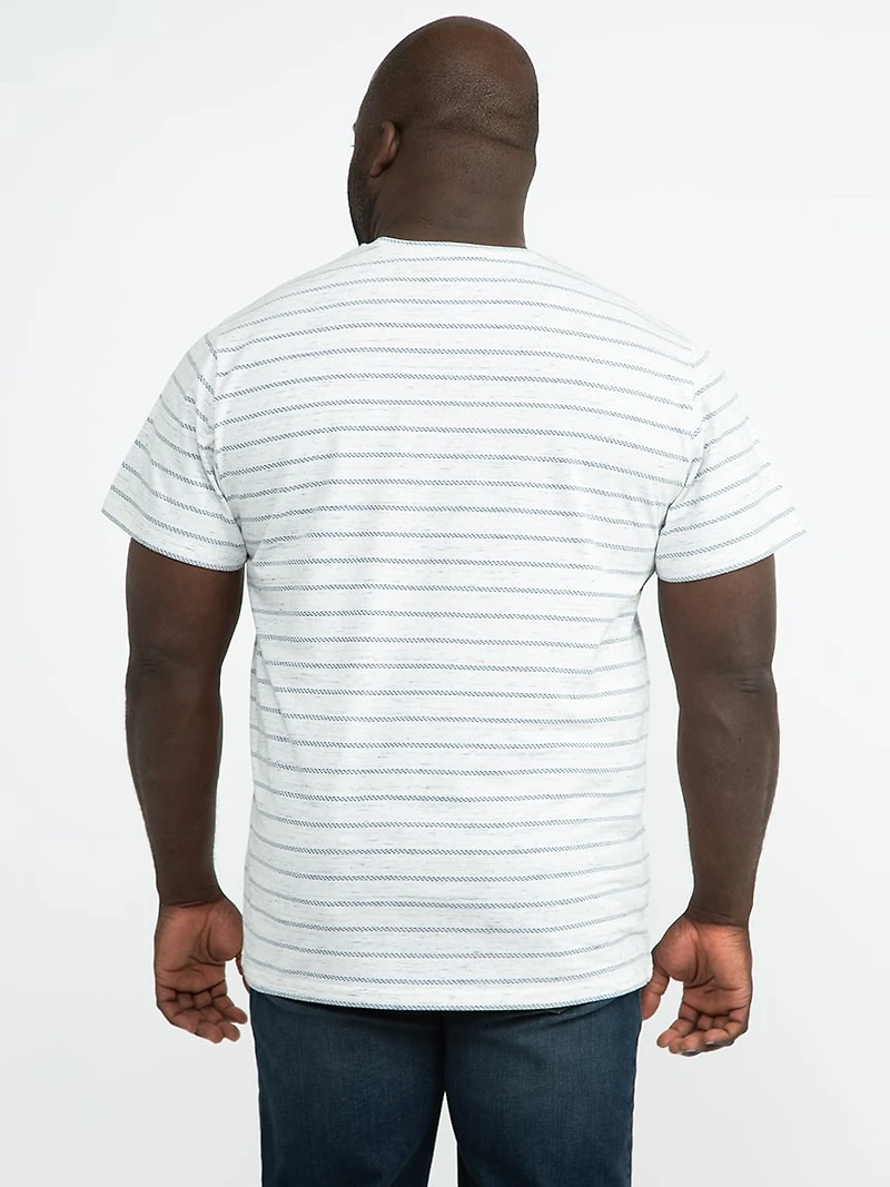 Men's Textured Striped Tee