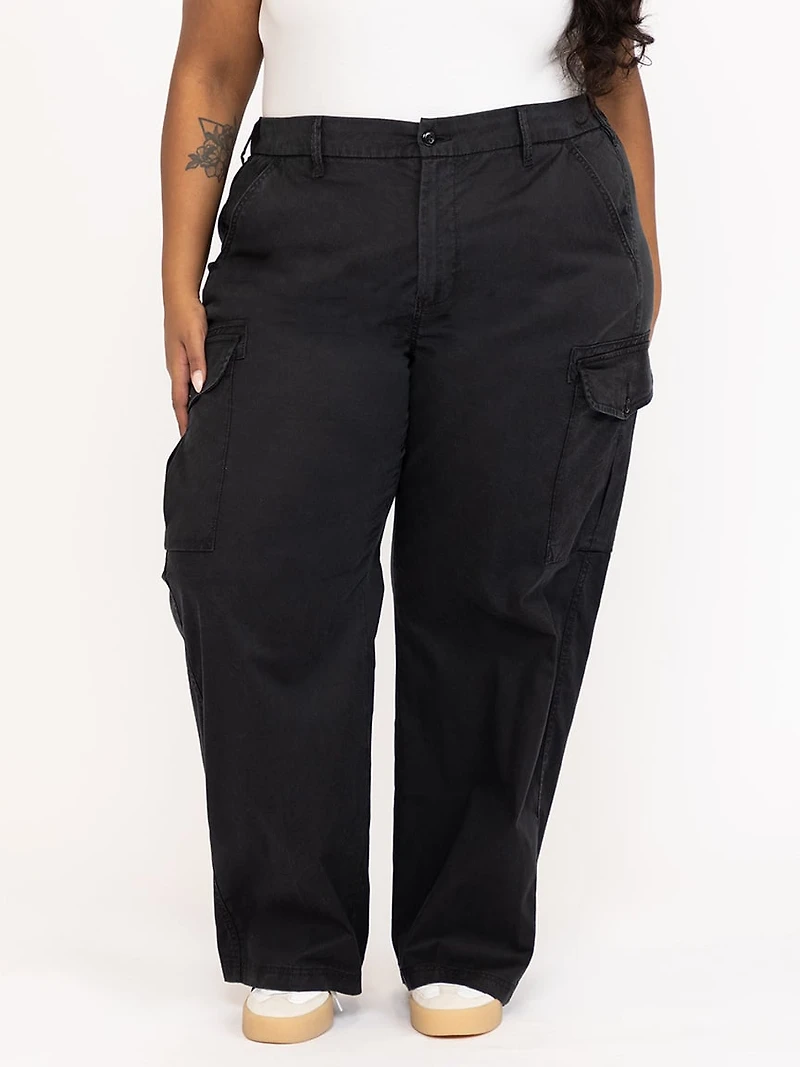 Women's Plus Drapey Wide Leg Cargo Pant