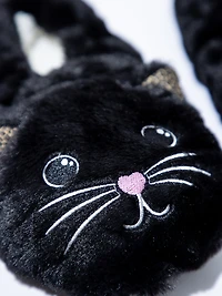 Women's Black Cat Slippers