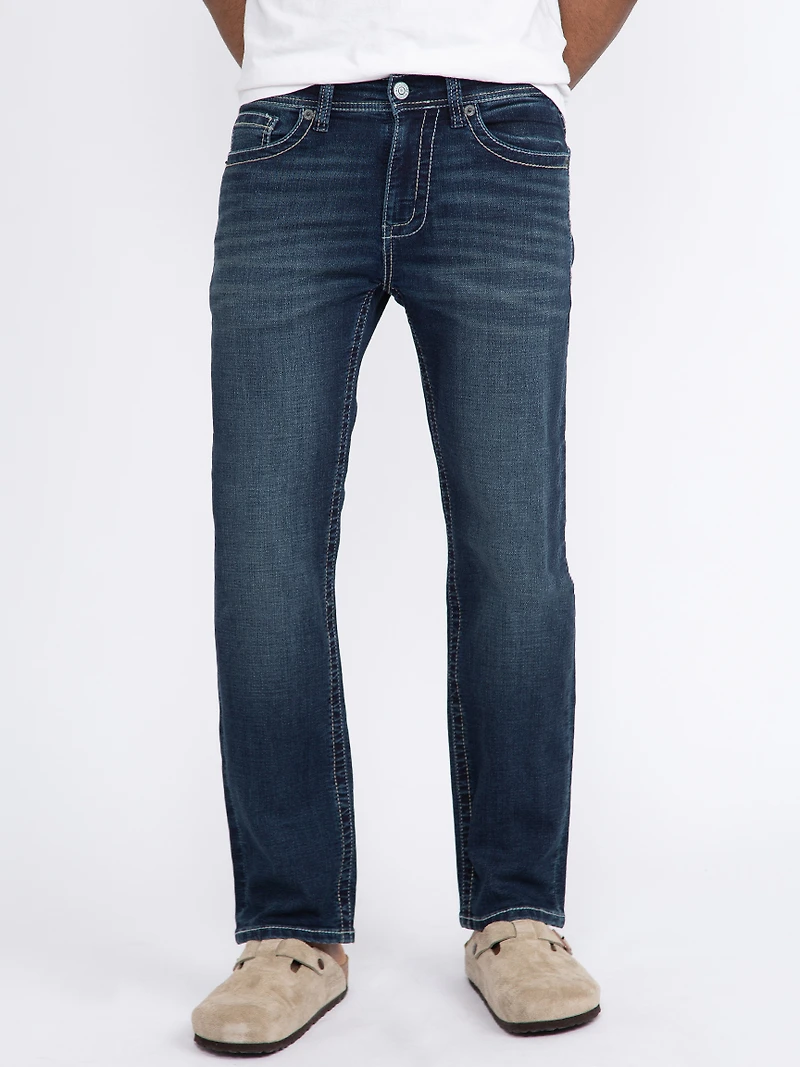 Men's Comfort Denim Slim Straight Jeans