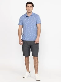 Men's Performance Printed Polo Tee