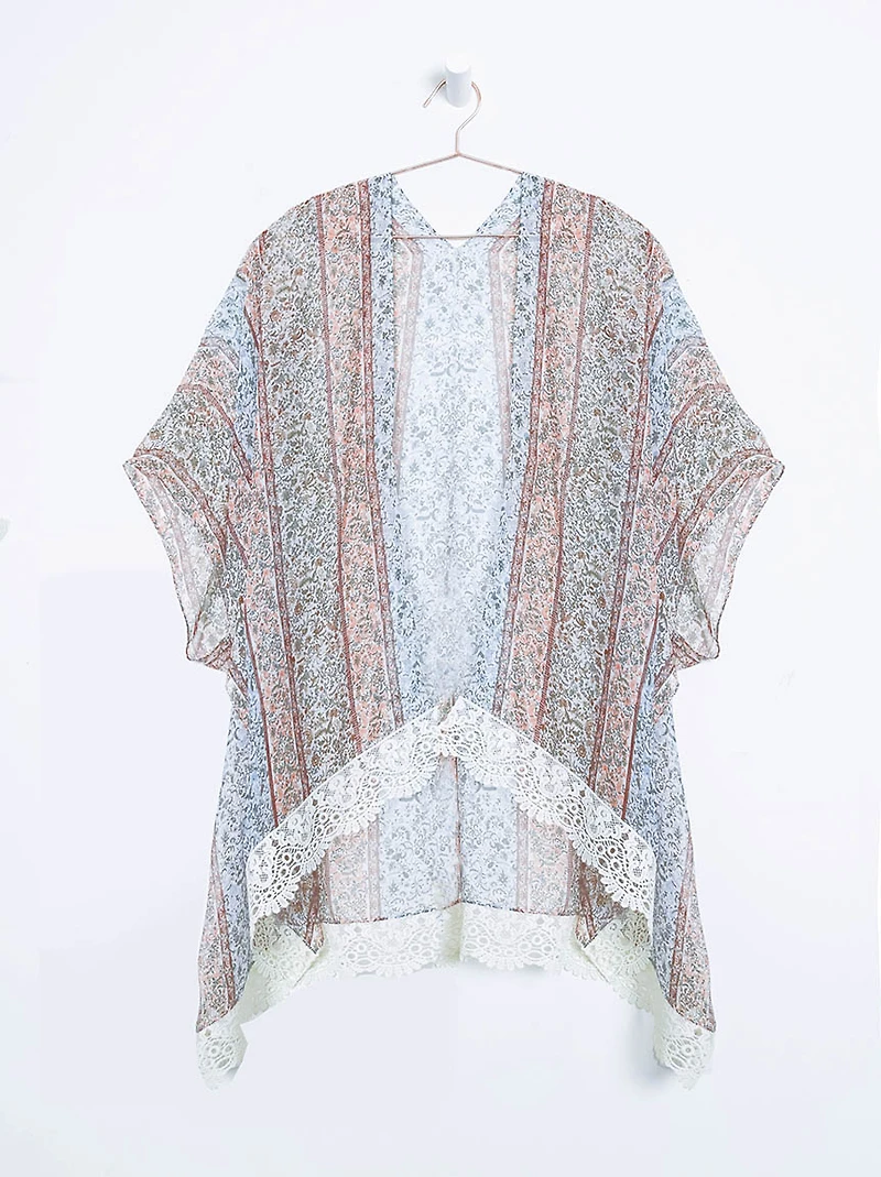 Women's Floral Stripe Wrap