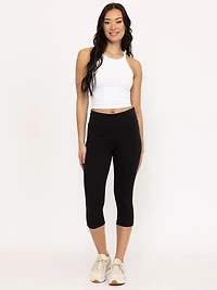 Women's Fold Over Waist Capri Legging