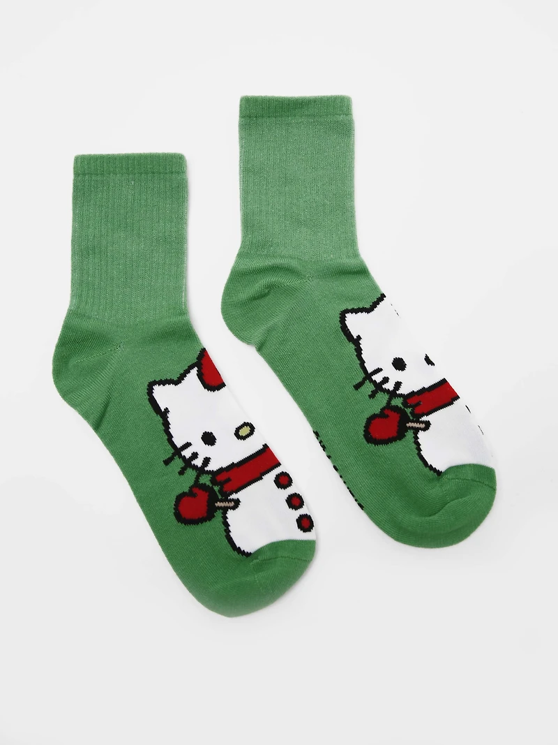 Women's Hello Kitty Christmas Socks