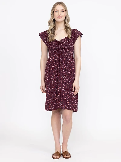 Women's Flutter Sleeve Dress