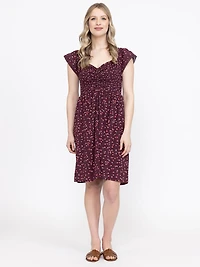 Women's Flutter Sleeve Dress