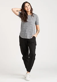 Women's Space Dye Print Active Tee