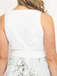 Women's Lace Top Maxi Dress