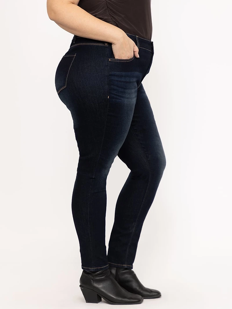 Women's Plus Dark Wash Skinny Jeans