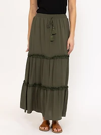Women's Tiered Maxi Skirt
