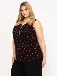 Women's Mini Heart Print Tank