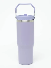 Flip Straw Metal Bottle