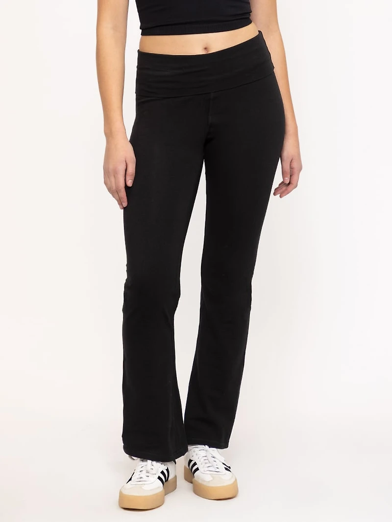 Women's Fold Over Waist Yoga Pant