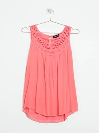 Women's Crochet Neck Tank