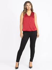 Women's Satin Wrap Tank