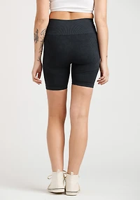 Women's Washed Rib Seamless Bike Short