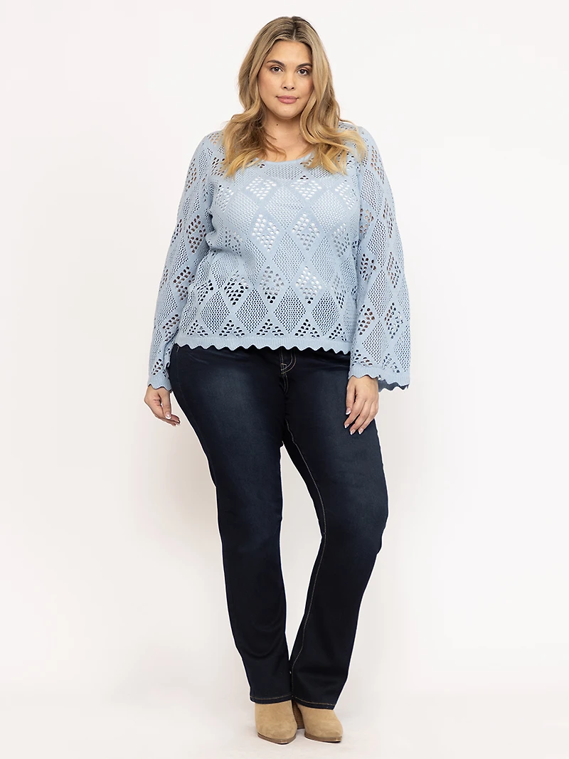 Women's Pointelle Sweater