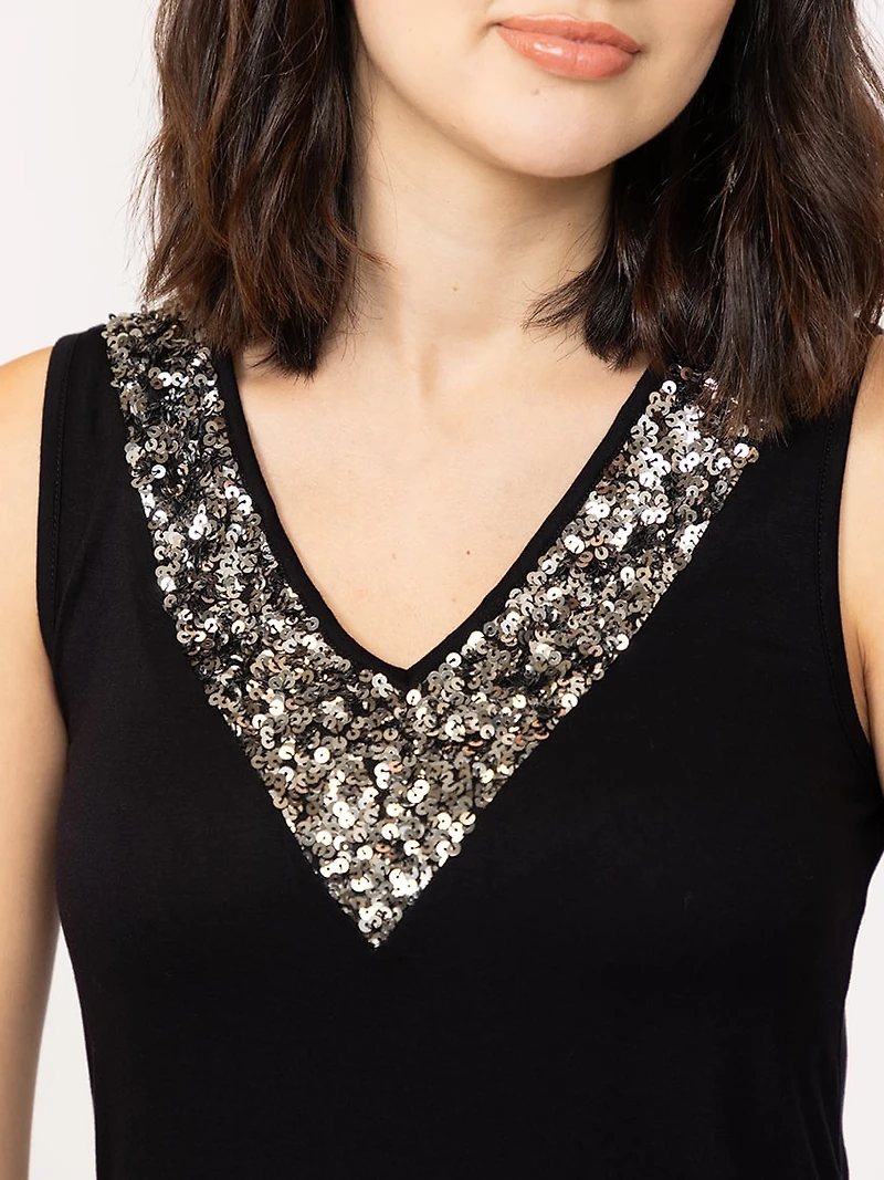 Women's Sequin Tank Top
