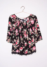 Women's Bell Sleeve Peasant Top