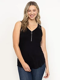 Women's Half Zip Tank