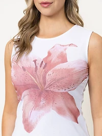 Women's Hibiscus Mesh Tank