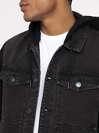 Men's Hooded Denim Jacket