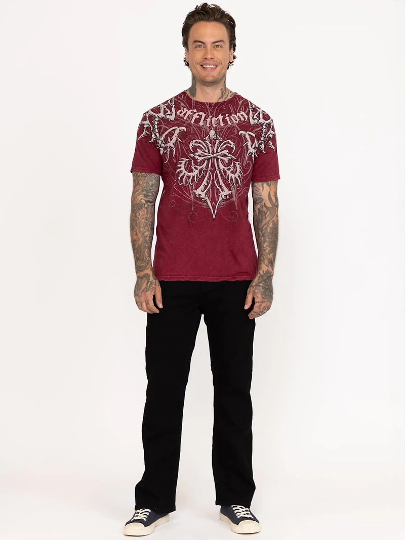 Men's Red Skeleton Tee