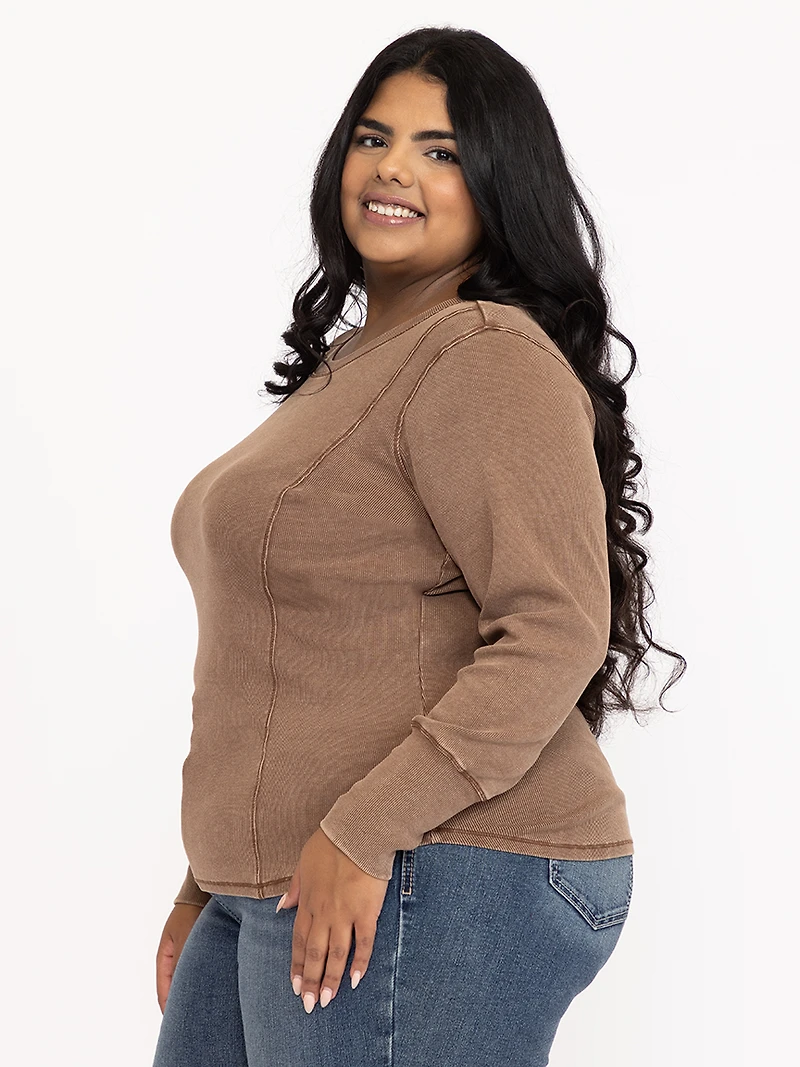 Women's Washed Long Sleeve Tee