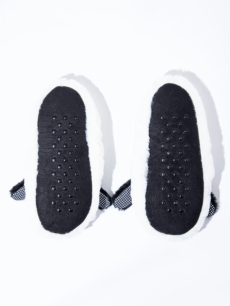 Women's White Dog Slipper