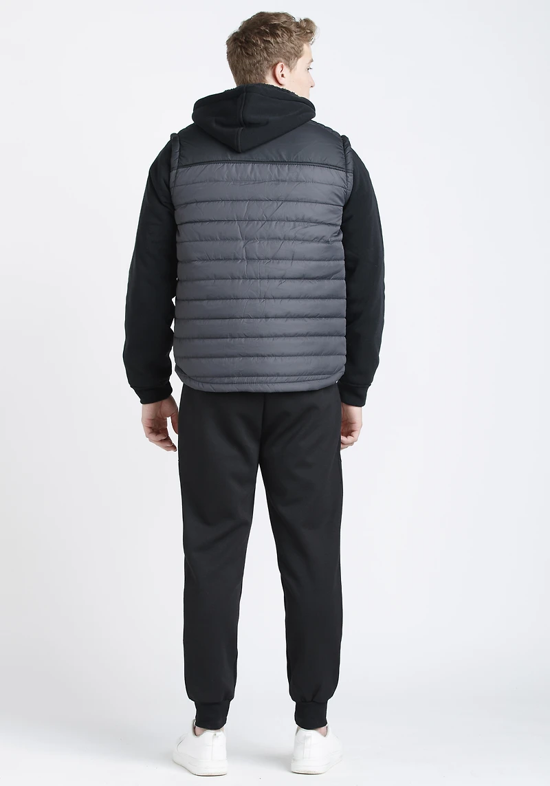 Men's Knit Sleeve Puffer Jacket