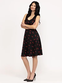Women's Cherry Skater Dress