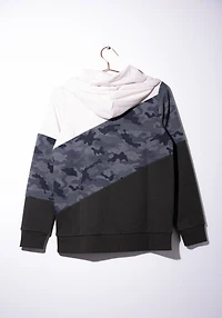 Women's Camo Colour Block Hoodie