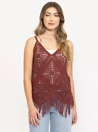 Women's Crochet Sweater Tank