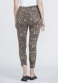 Women's Leopard Print Ankle Skinny Pant