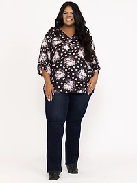 Women's Skull Floral Blouse